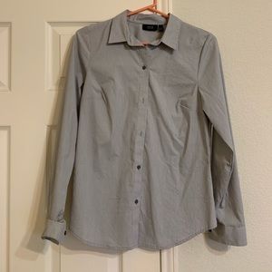 Apt 9 Essential Button Down Shirt gray - size 4